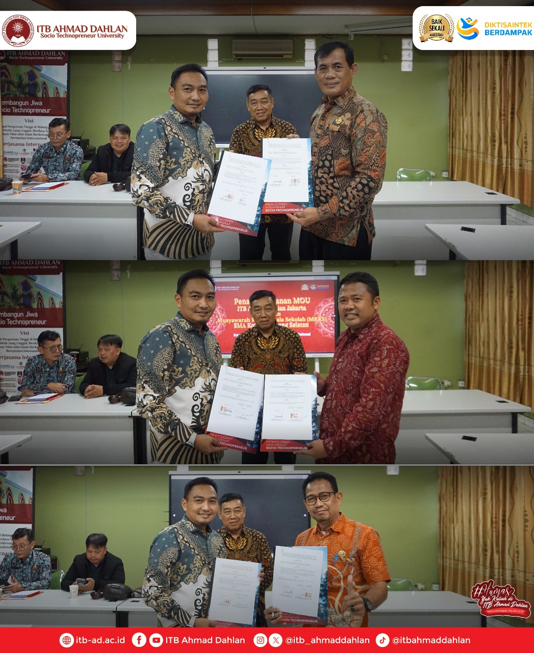 ITB Ahmad Dahlan Jakarta Jalin Kolaborasi Pendidikan dengan 33 SMA Kota Tangerang Selatan